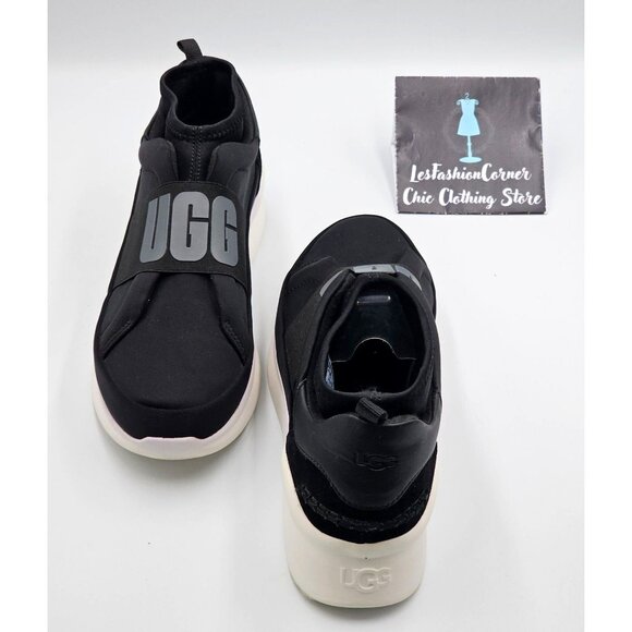 Ugg Women's Black Neoprene Neutra Trainer Slip-On Platform Sneakers Size 9 2859 - Picture 11 of 16